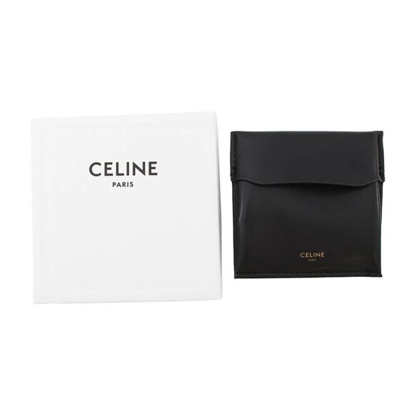 CELINE Triomphe Necklace Gold Plated/Rhinestone Gold 460GB6BZI - Picture 6 of 11